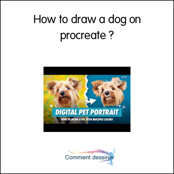 How to draw a dog on procreate